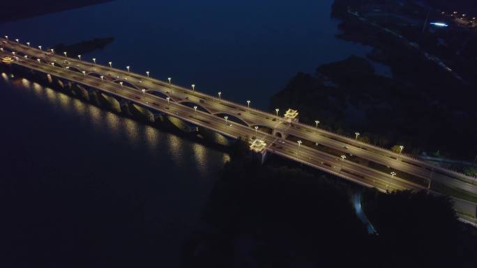 扬州广陵新城大桥夜景