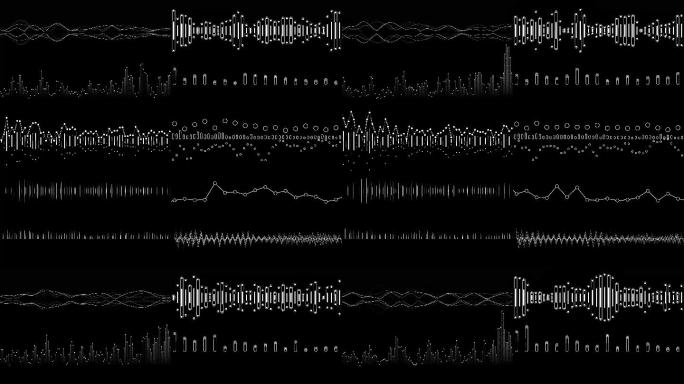 【原创】10款带通道科技声波音频声音波形