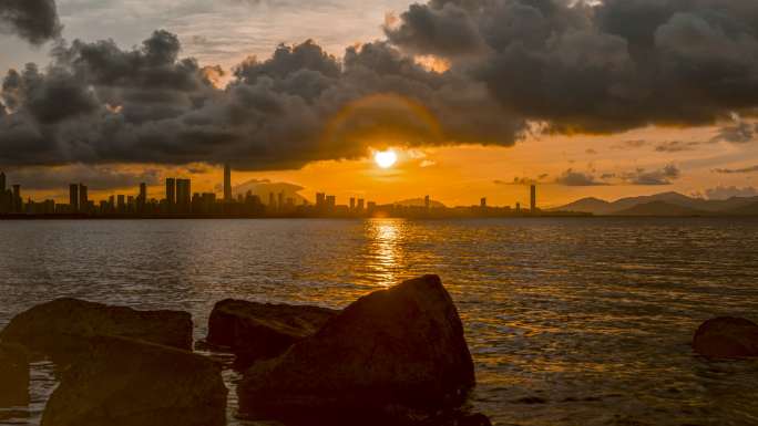 深圳湾日出