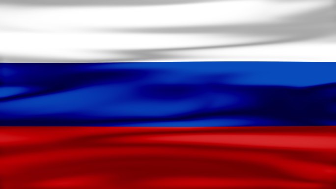 4K俄罗斯丝绸旗帜循环素材包
