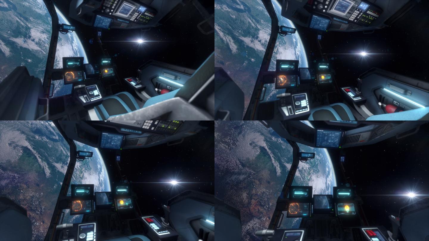 飞船驾驶舱内部飞船驾驶舱内部动画宇宙探索