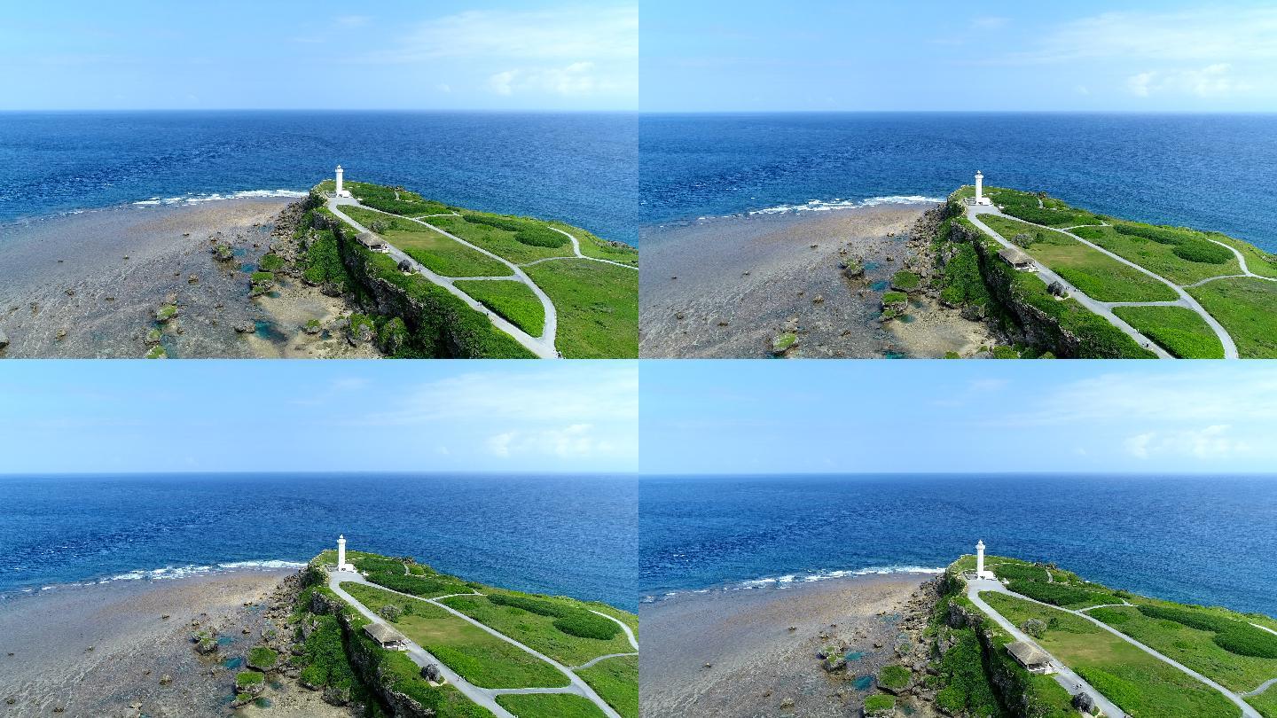 日本冲绳美丽的海景