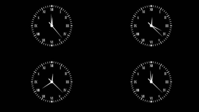 表 时钟 罗马钟表时间 转动 通道