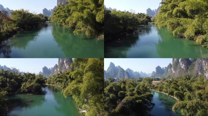 桂林风景航拍-遇龙桥2
