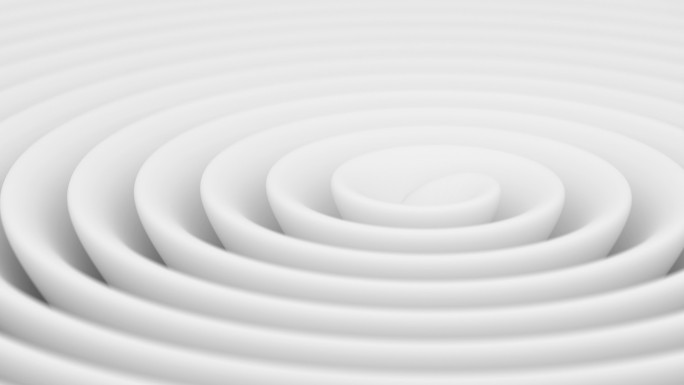 白色螺旋线的无限旋转背景。