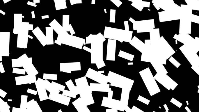 黑白矩形mg包装动画扁平化元素