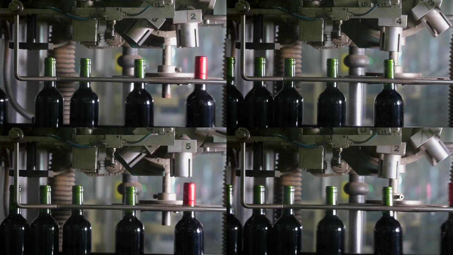 葡萄酒装瓶厂流水线生产设备自动化工厂车间