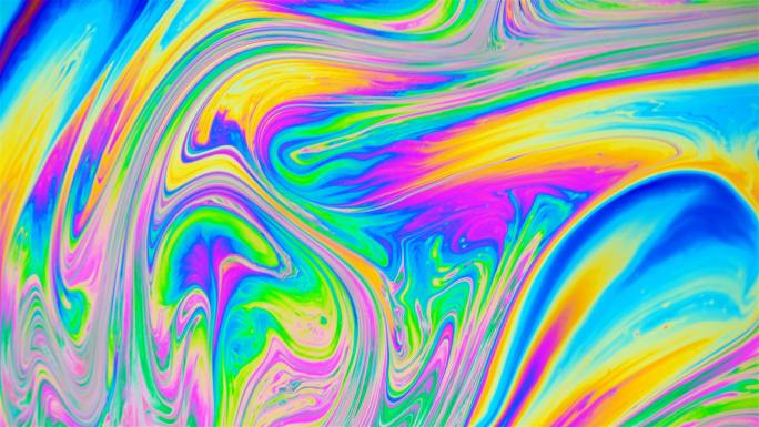 肥皂泡的多色虹膜色彩色素网膜功能光线反射