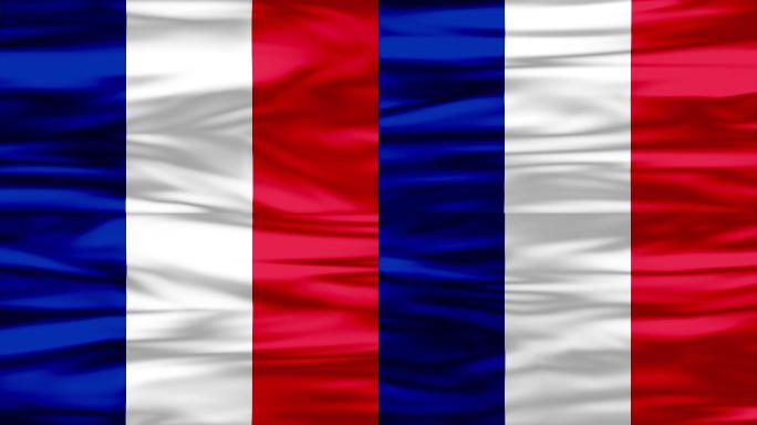 4K法国丝绸旗帜循环素材包