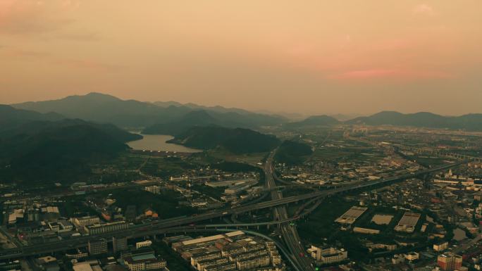 宁波北仑城区新碶日出