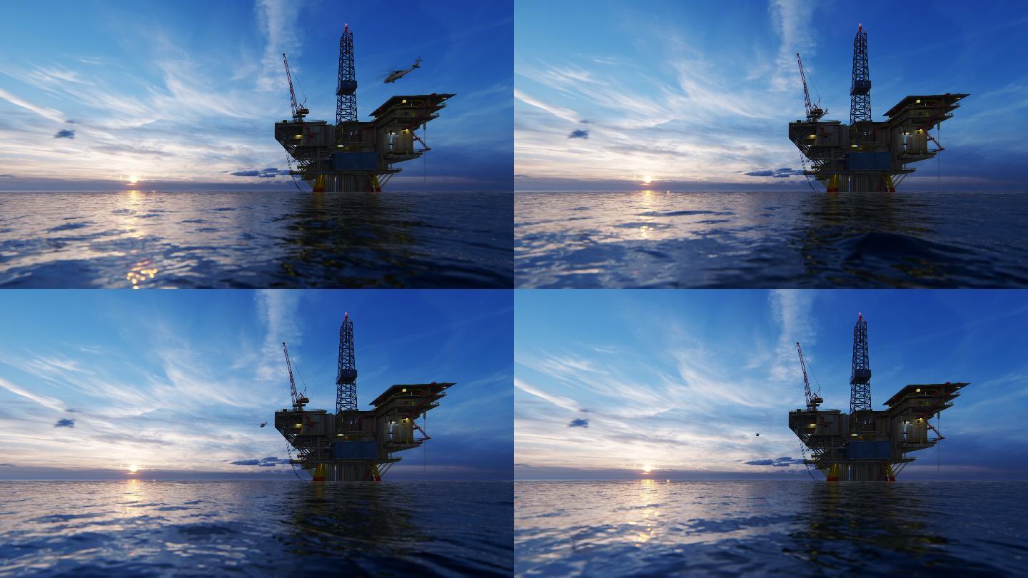 海上石油平台船舶运输石油勘探海上作业