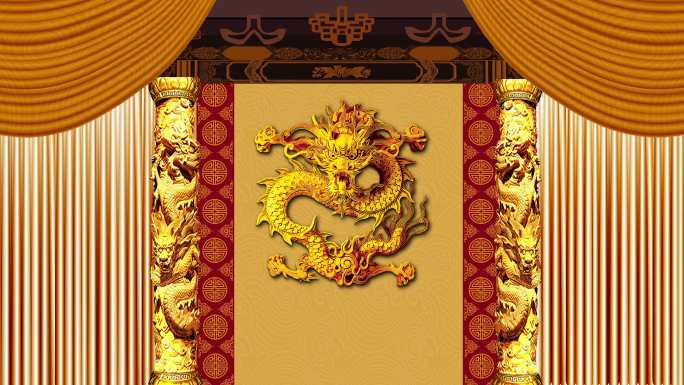 京剧《杨门女将》大殿舞台背景视频