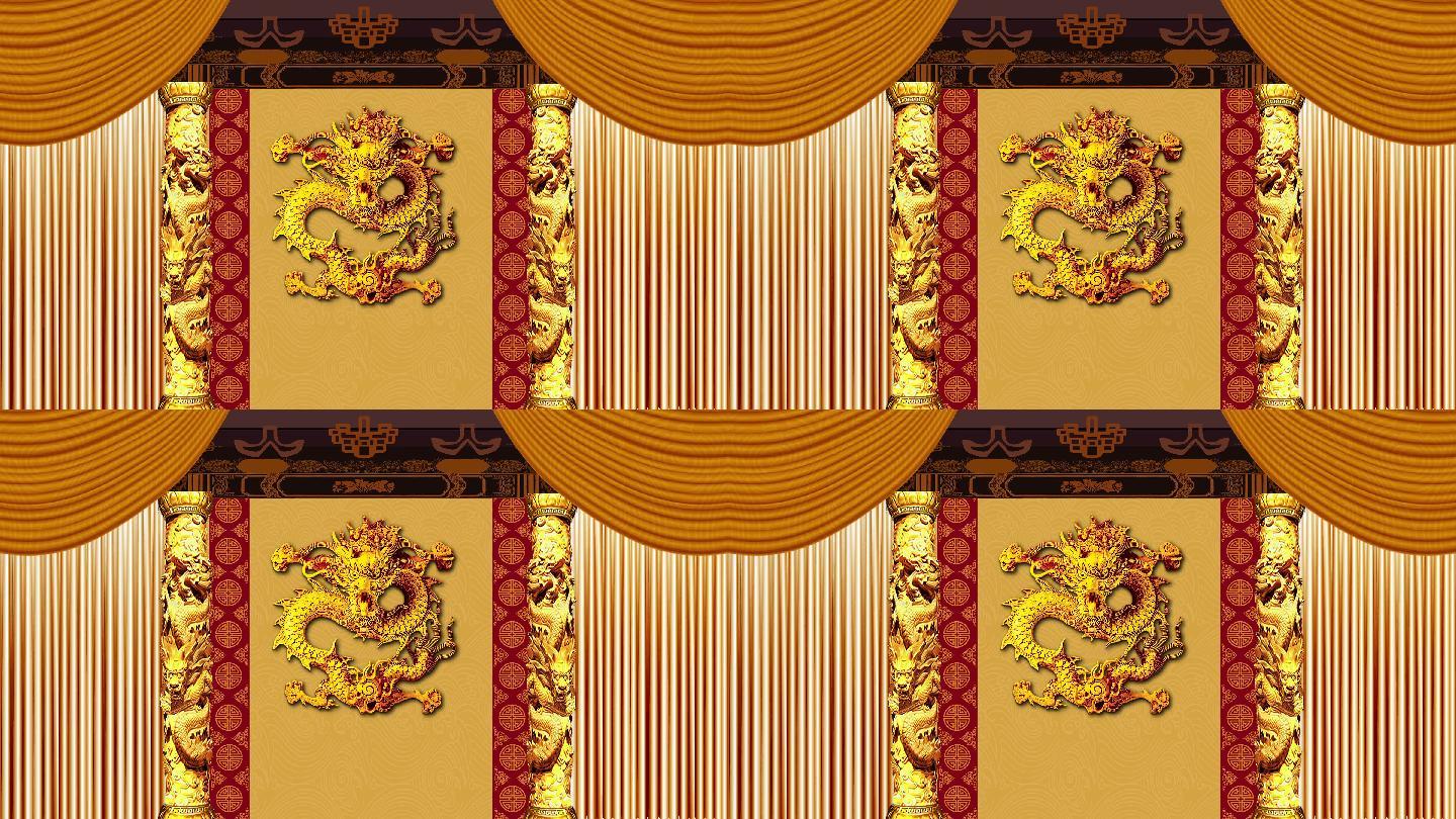 京剧《杨门女将》大殿舞台背景视频_3840x2160_高清视频素材下载(编号