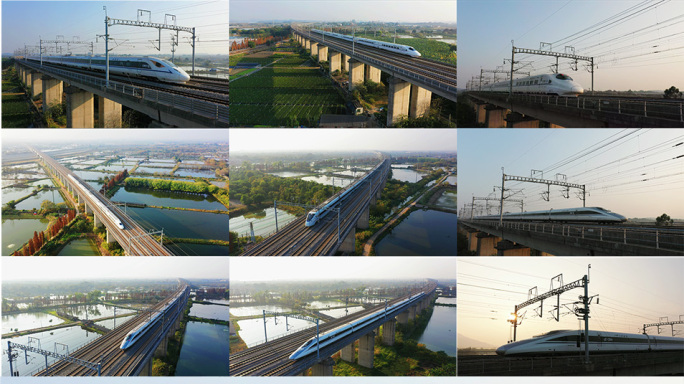 高铁 动车 和谐号 复兴号(23组镜）