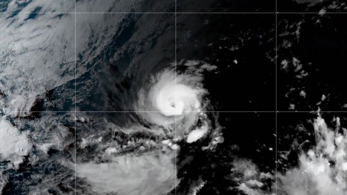 飓风卫星图像时间推移