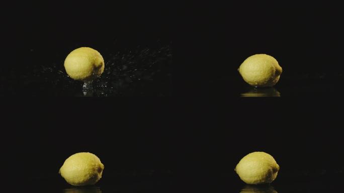 柠檬落下视频素材