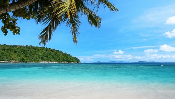 异国情调的海滩国外外国大海海水沙滩海浪