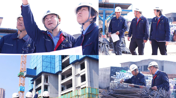 工程监理钢筋质量检查楼盘巡查工地施工工人