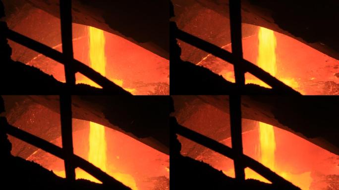 炼钢 铁水 熔岩 烈焰 炽热 燃烧 火