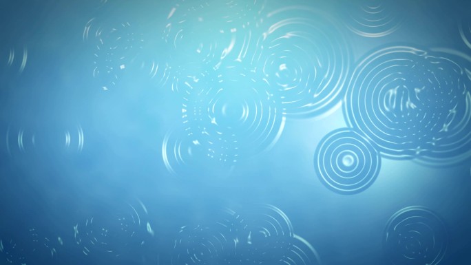 水波的循环背景视频素材波纹扩散水纹水滴