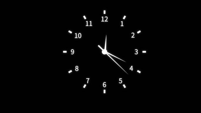 表时钟钟表转动时间时间流逝指针飞速旋转