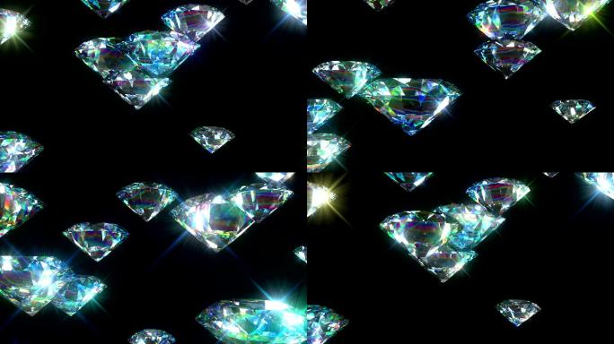 明亮的钻石环动画璀璨闪烁绚烂