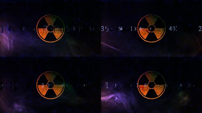 辐射标识logo视频素材