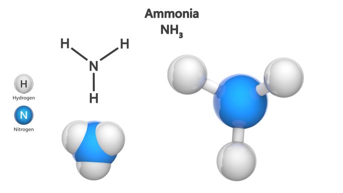 氨化学结构模型化学特效分子球旋转三氰化钠