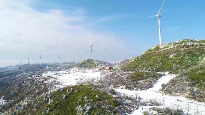 4k航拍雪山山顶积雪