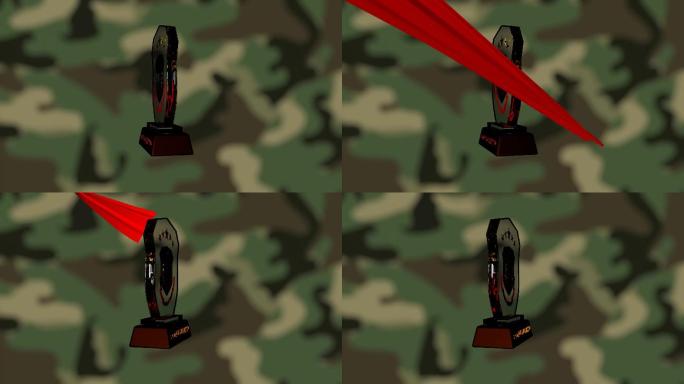 盾牌奖杯C4D模型（联勤）