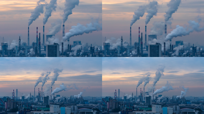 【4K】火力发电城市污染3
