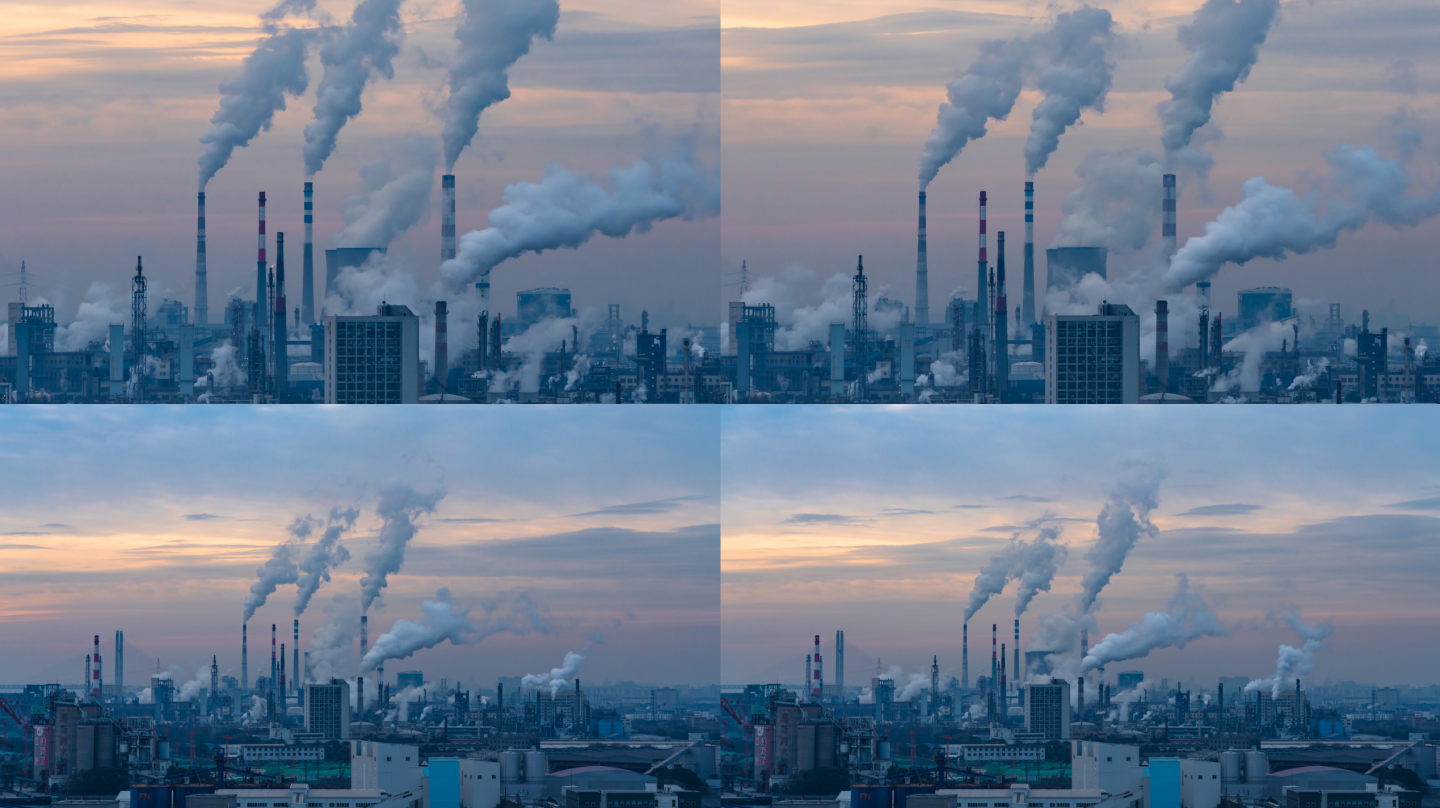 【4K】火力发电城市污染3