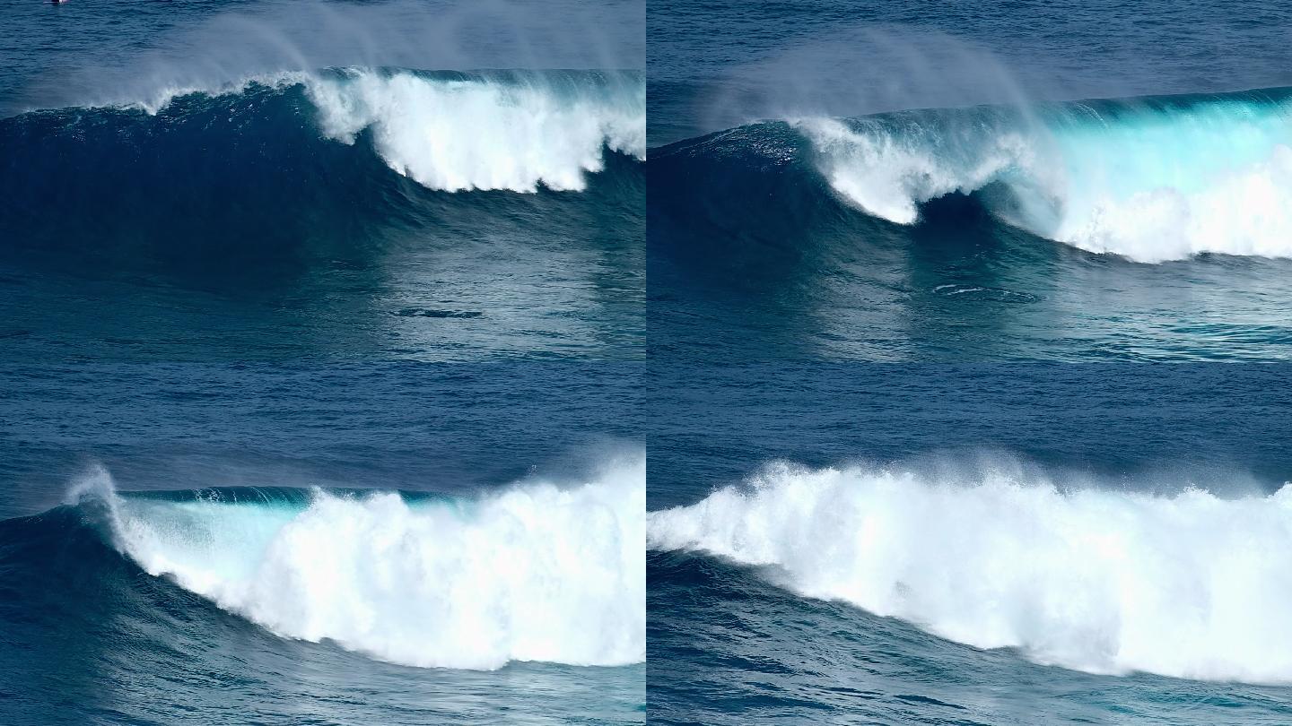 巨浪海浪翻滚深海巨浪气势雄伟