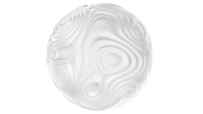 干净简约风格的3D白色球体背景。