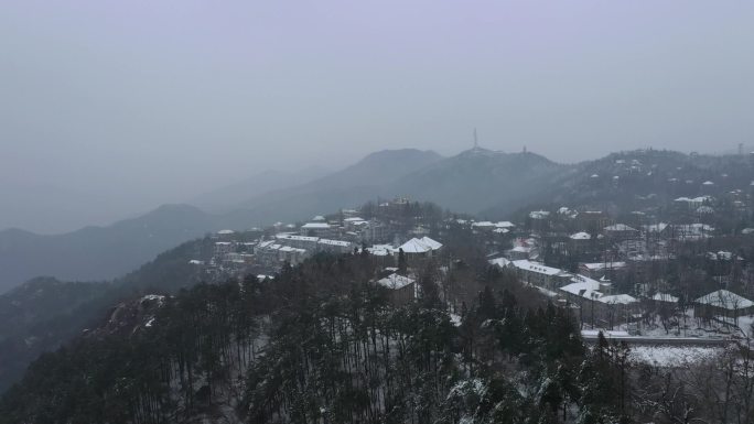 雪后鸡公山风光4K视频素材