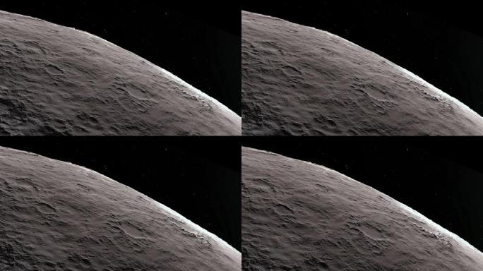 月球3d动画月球表面动画月坑