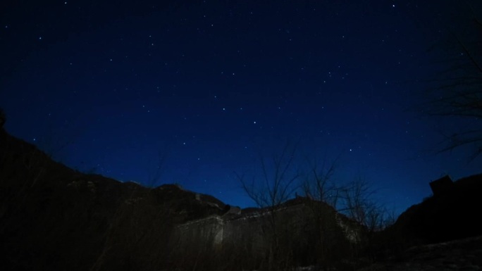 古老长城美丽星空 4k延时视频2