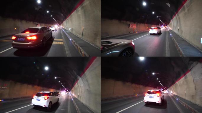 高速公路隧道发生事故堵车