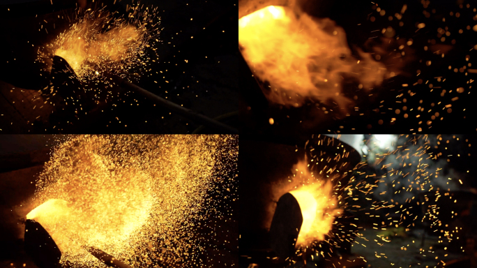 火炉火焰燃烧野炊烧火升格4K实拍视频素材