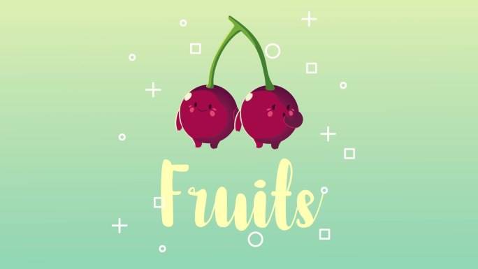 樱桃水果动画视频素材