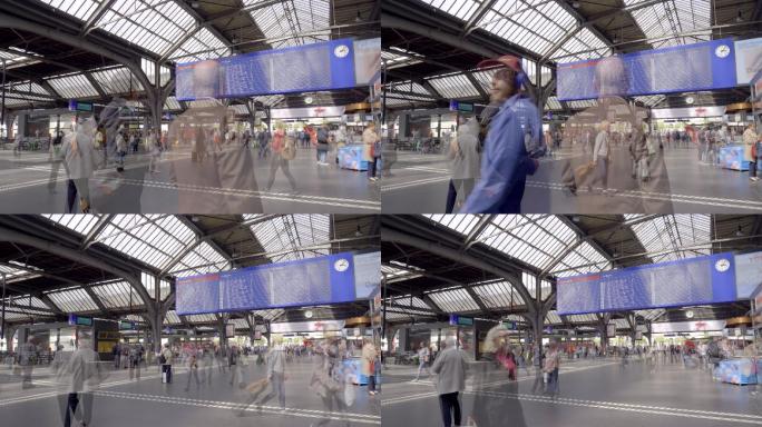 苏里希火车站的延时视频