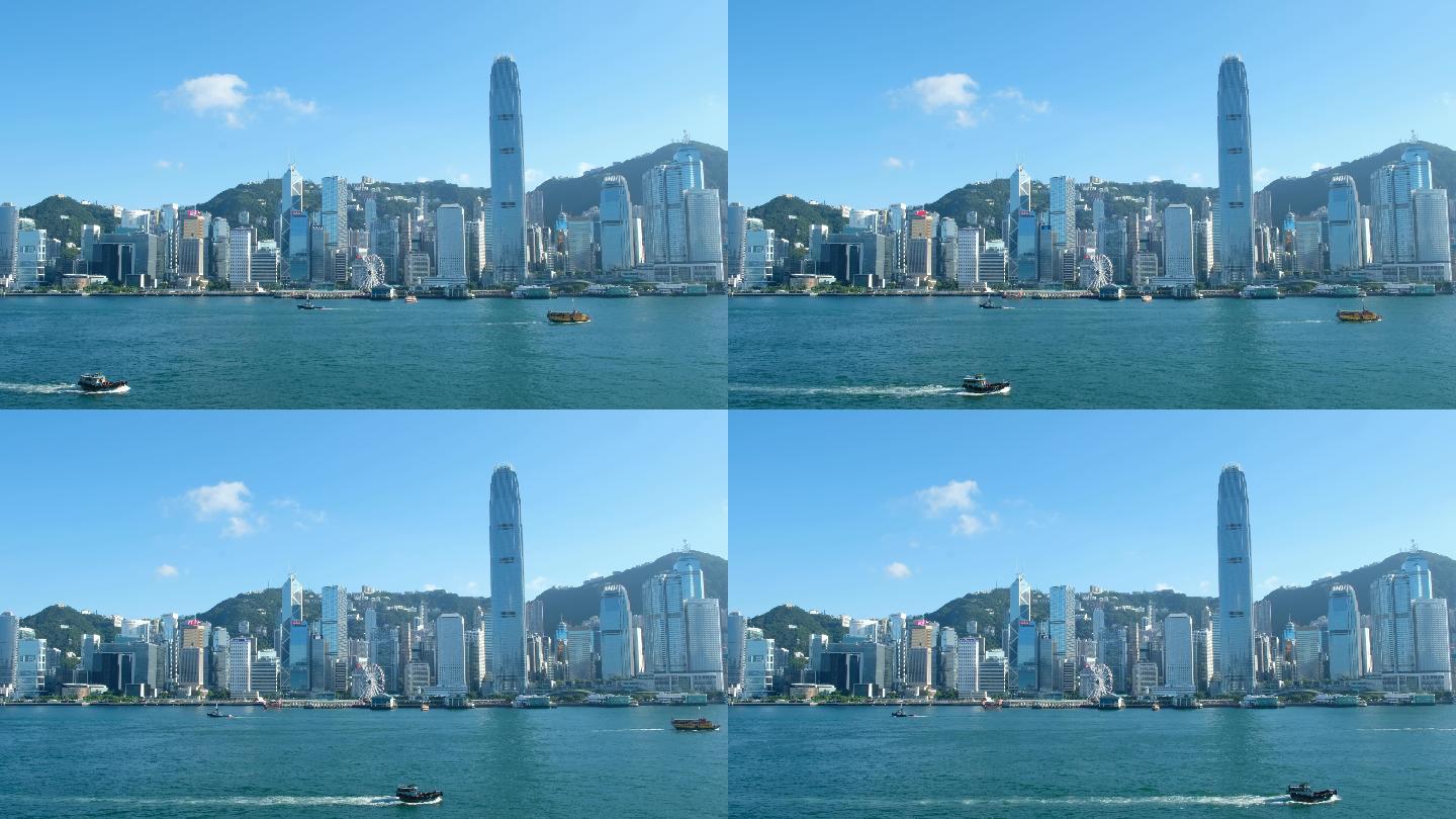 维多利亚港与香港岛天际线