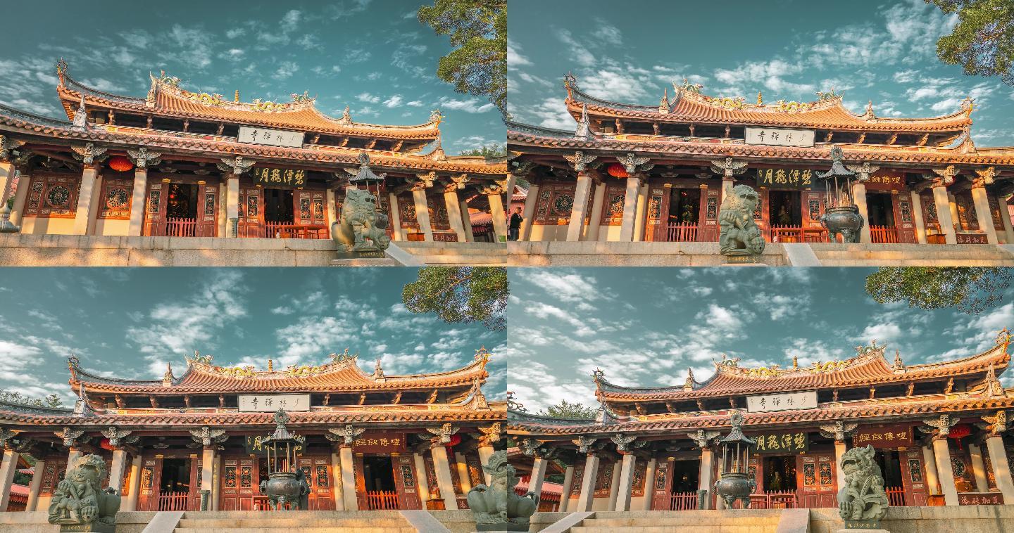 泉州南少林寺移动延时摄影（4K素材 ）