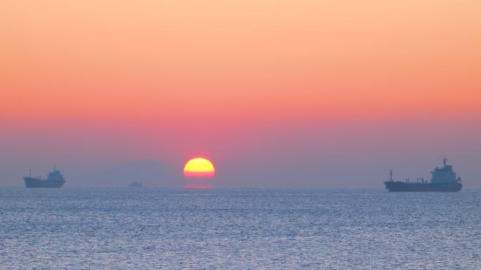 海面上日出