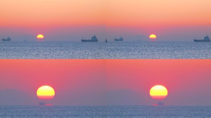 海面上日出