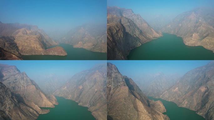 黄河 上游  峡谷 穿越  高山 河流