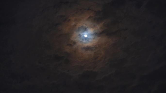 夜晚 天空 月亮