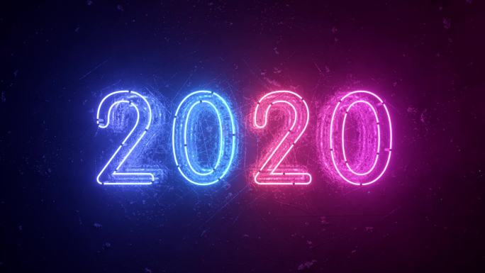 2020年霓虹灯背景