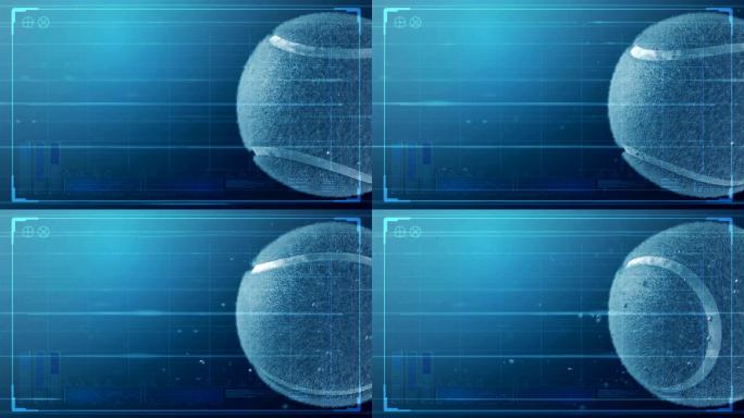 旋转球和技术数据解析科技感球体