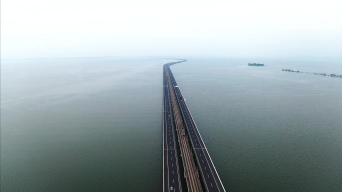 南京石臼湖大桥 4k原素材